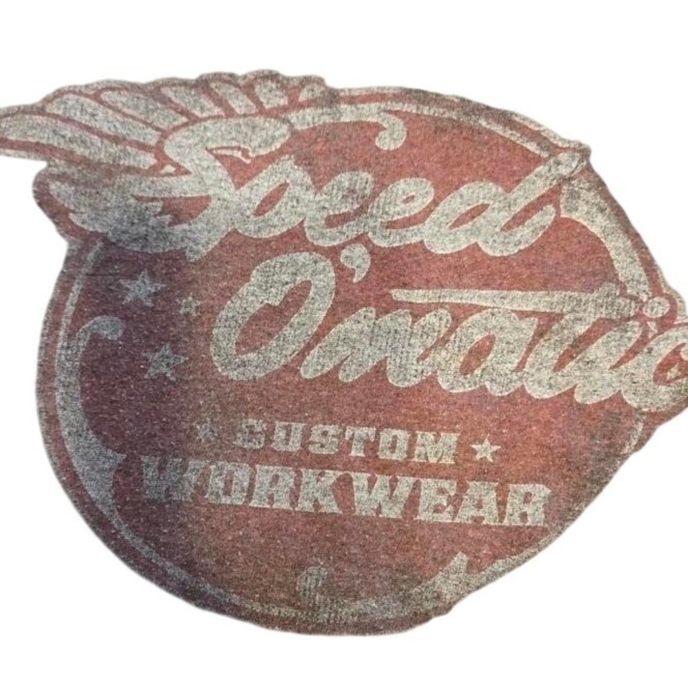 Sonoma Graphic T-Shirt Mens XL Gray Speed O'Matic Custom Workwear Great Fade!